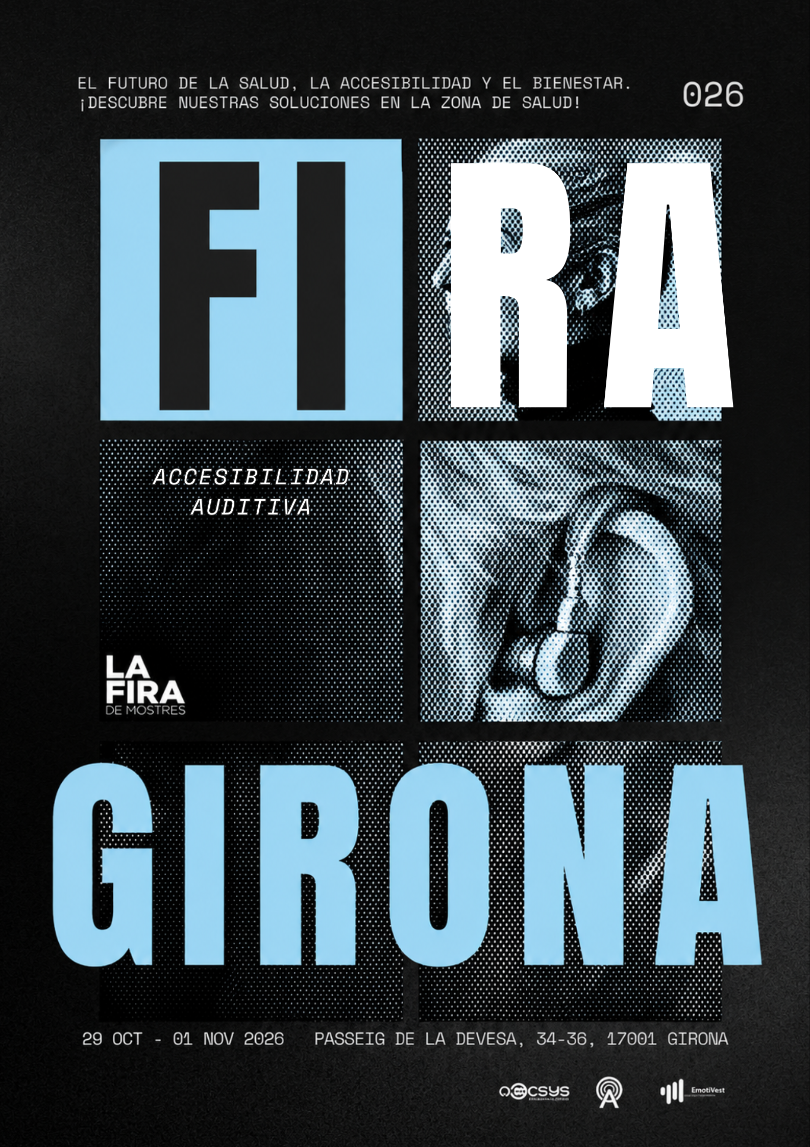 Cartel Fira de Mostres Girona 2026 - Accesibilidad Auditiva